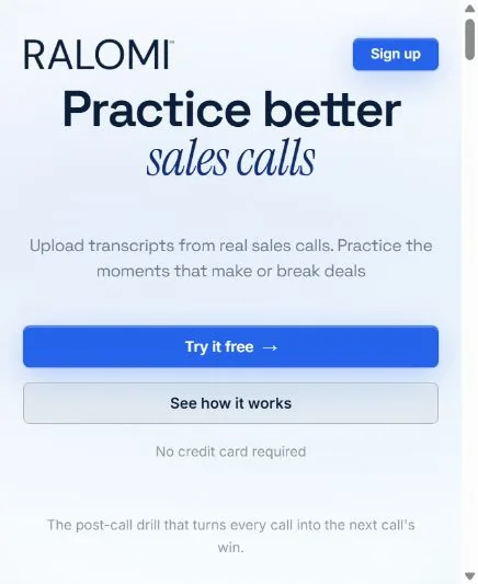 RALOMI public mobile website